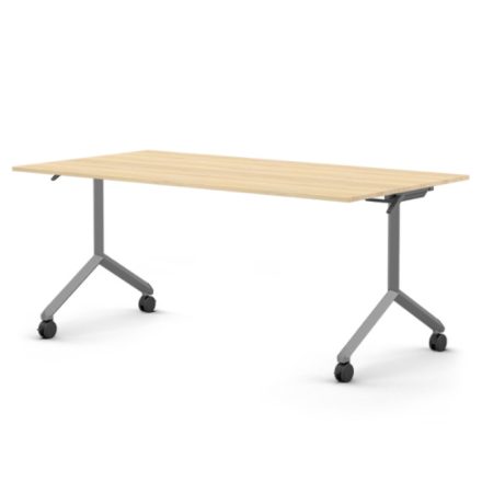 Pro összecsukható asztal 1800 mm széles lappal, 750 mm-es szürke lábbal