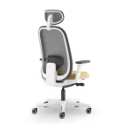 Papillon fehér irodai szék fejtámlával, csúsztatható üléssel
