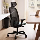 Papillon fehér irodai szék fejtámlával, csúsztatható üléssel