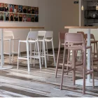 PIXEL magasított szék 650 mm - Korall