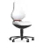 Bimos Texon 2 görgős munkaszék - fehér skintec párnázat