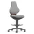 Bimos Texon 4 görgős, magasított munkaszék - szürke szövet párnázat