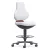 Bimos Texon 4 görgős, magasított munkaszék - fehér skintec párnázat