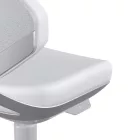 Bimos Texon Cleanroom 2 tisztatéri görgős munkaszék - fehér skintec párnázat