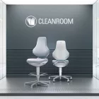 Bimos Texon Cleanroom 4 tisztatéri görgős, magasított munkaszék - fekete skintec párnázat