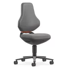 Bimos Texon Labor 2 görgős laborszék - szürke műbőr párnázat