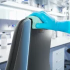 Bimos Texon Labor 2 görgős laborszék - szürke műbőr párnázat