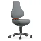 Bimos Texon Labor 2 görgős laborszék - szürke skintec párnázat