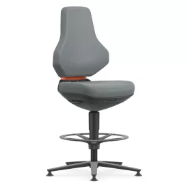   Bimos Texon Labor 3 fix talpas, magasított laborszék - szürke skintec párnázat