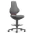 Bimos Texon Labor 4 görgős, magasított laborszék - szürke műbőr párnázat